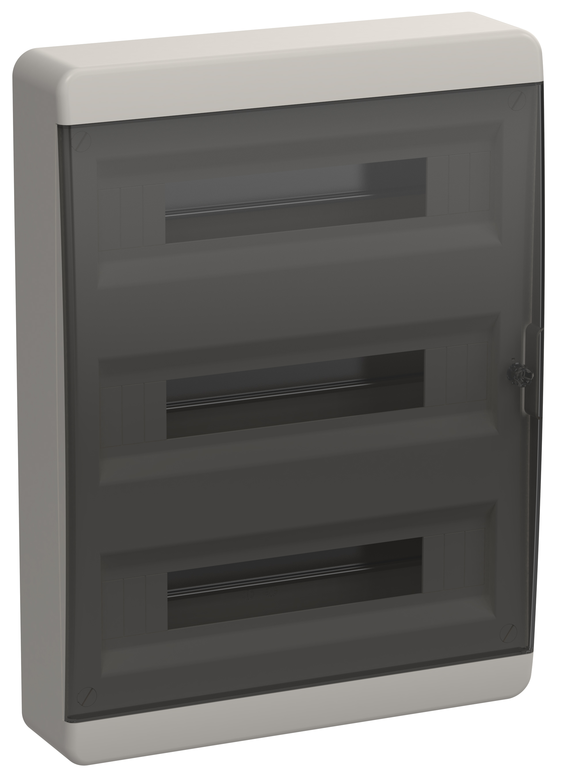 TEKFOR Корпус пластиковый ЩРН-П-54 IP41 черная прозрачная дверь IEK, TF5-KP12-N-54-41-K01-K03, Ввезен из РФ