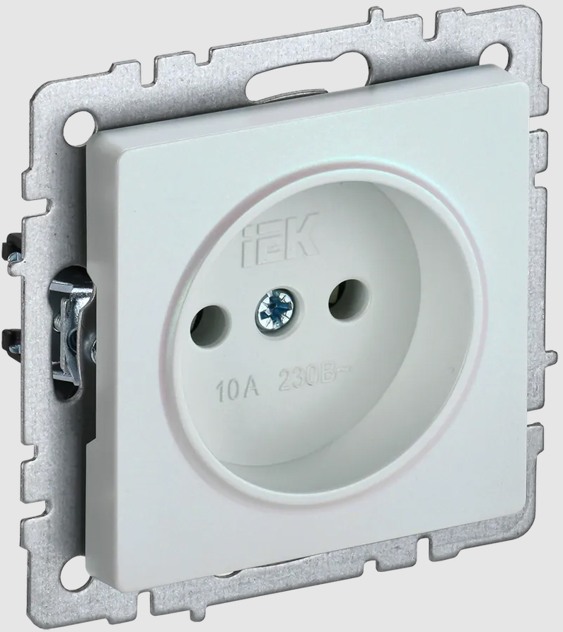 BRITE розетка без з/к/ш 10А РС10-1-0-БрЖ жемч. IEK, BR-R10-10-K36, Ввезен из РФ