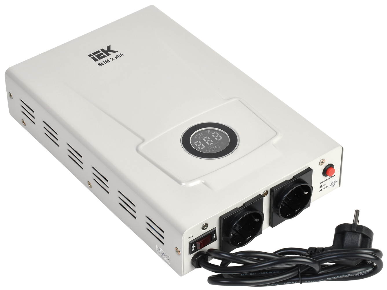 Стабилизатор напр. 1-ф. настен. 2кВА SLIM IEK,