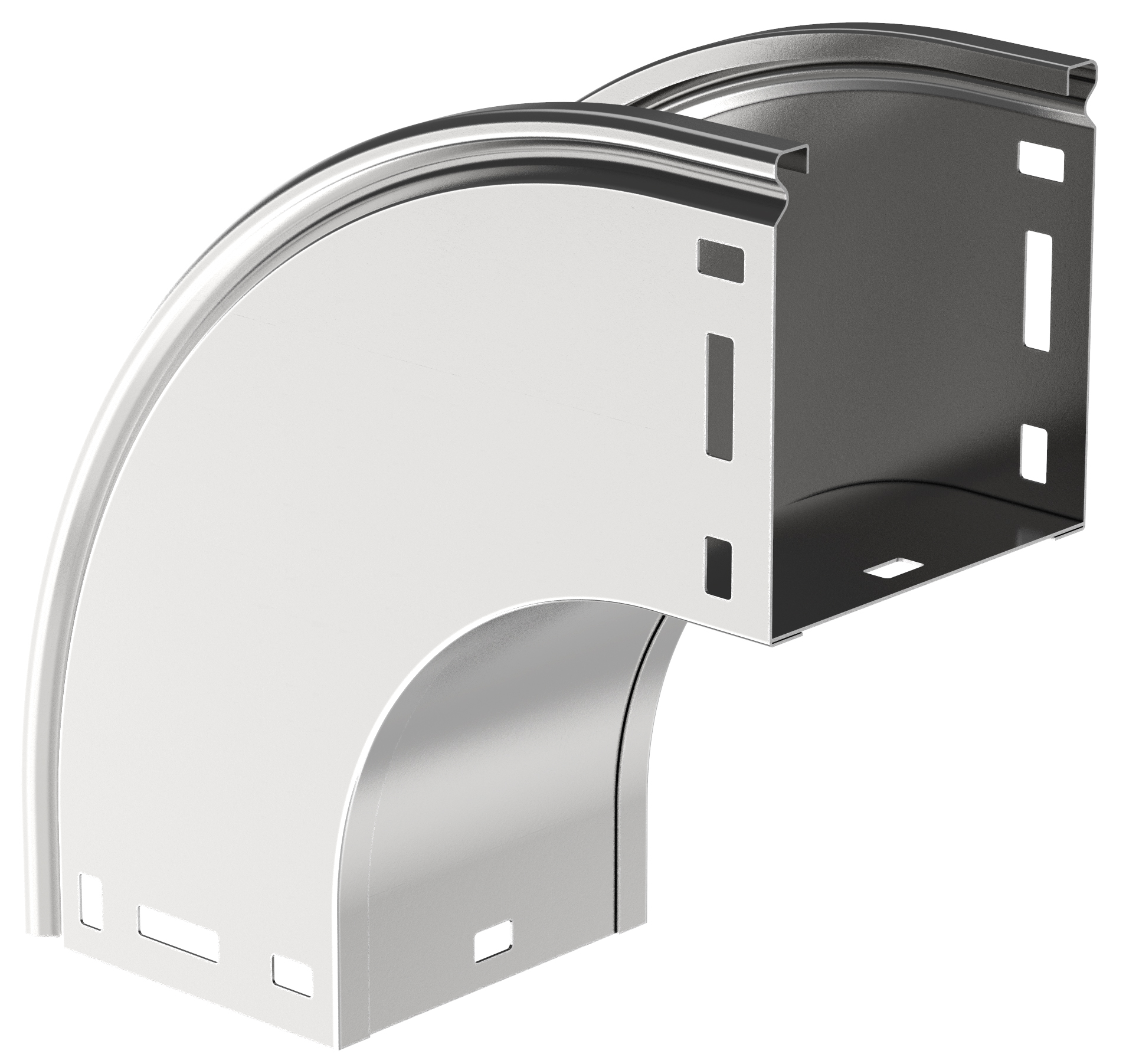 ESCA Поворот плавн. 90град тип В20 80х80мм IEK