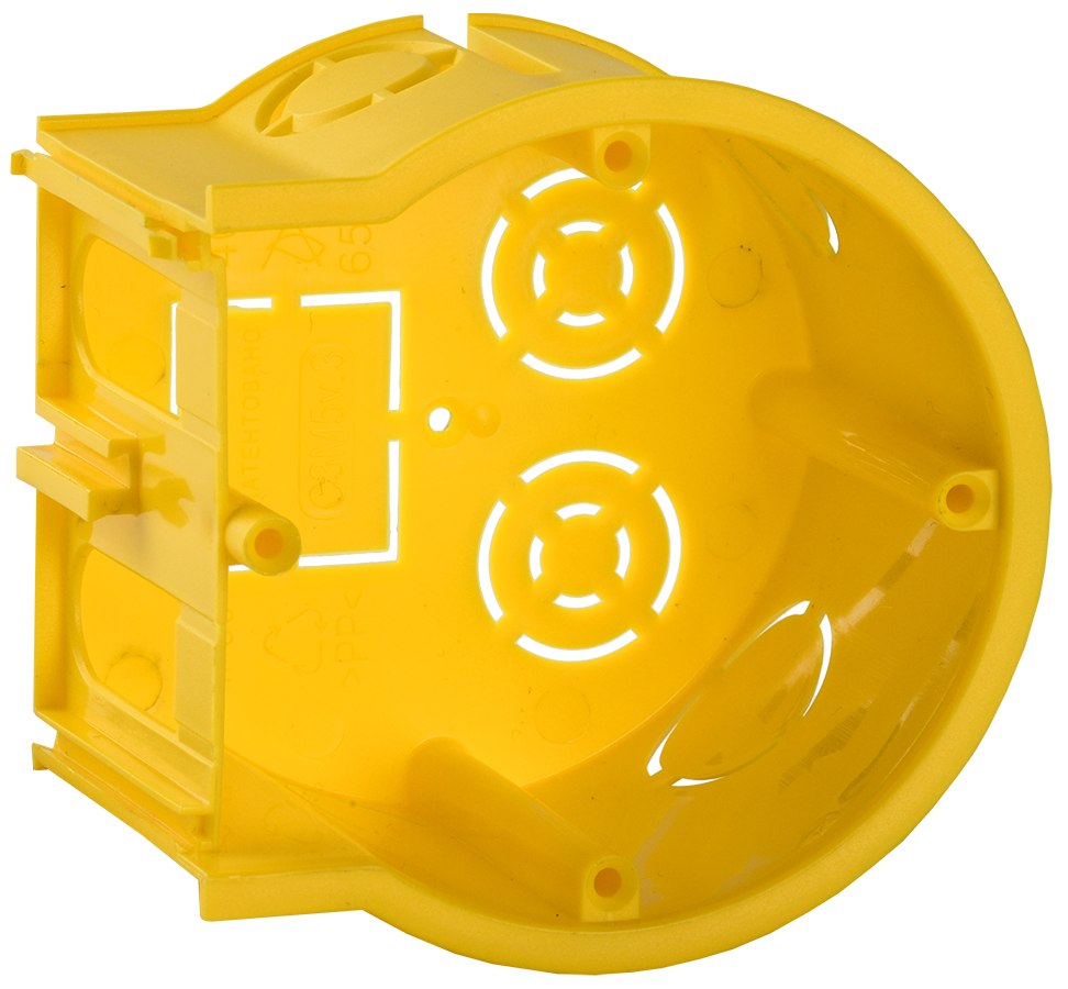 Коробка С3 уст. d68x45мм для тв. стен (сборн., оконечн.) IEK