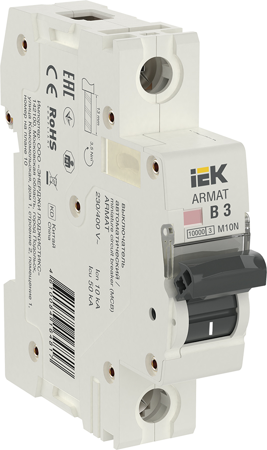 ARMAT Авт. выкл. M10N 1P B 3А IEK