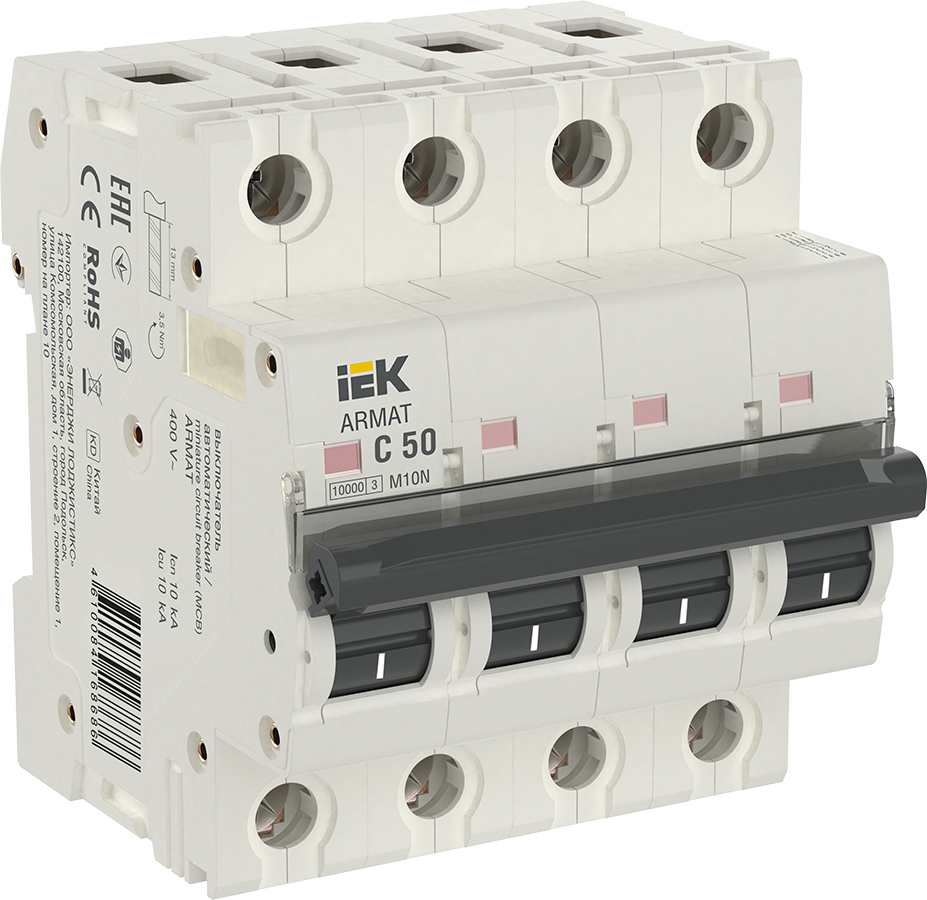 ARMAT Авт. выкл. M10N 4P C 50А IEK