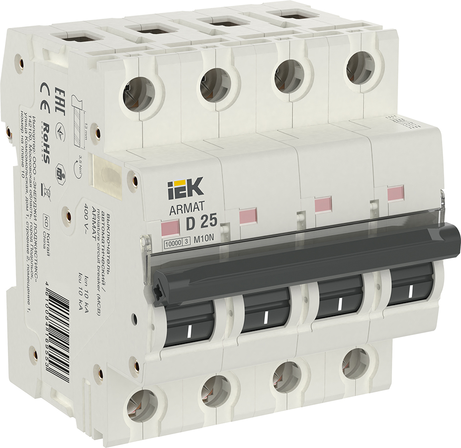 ARMAT Авт. выкл. M10N 4P D 25А IEK