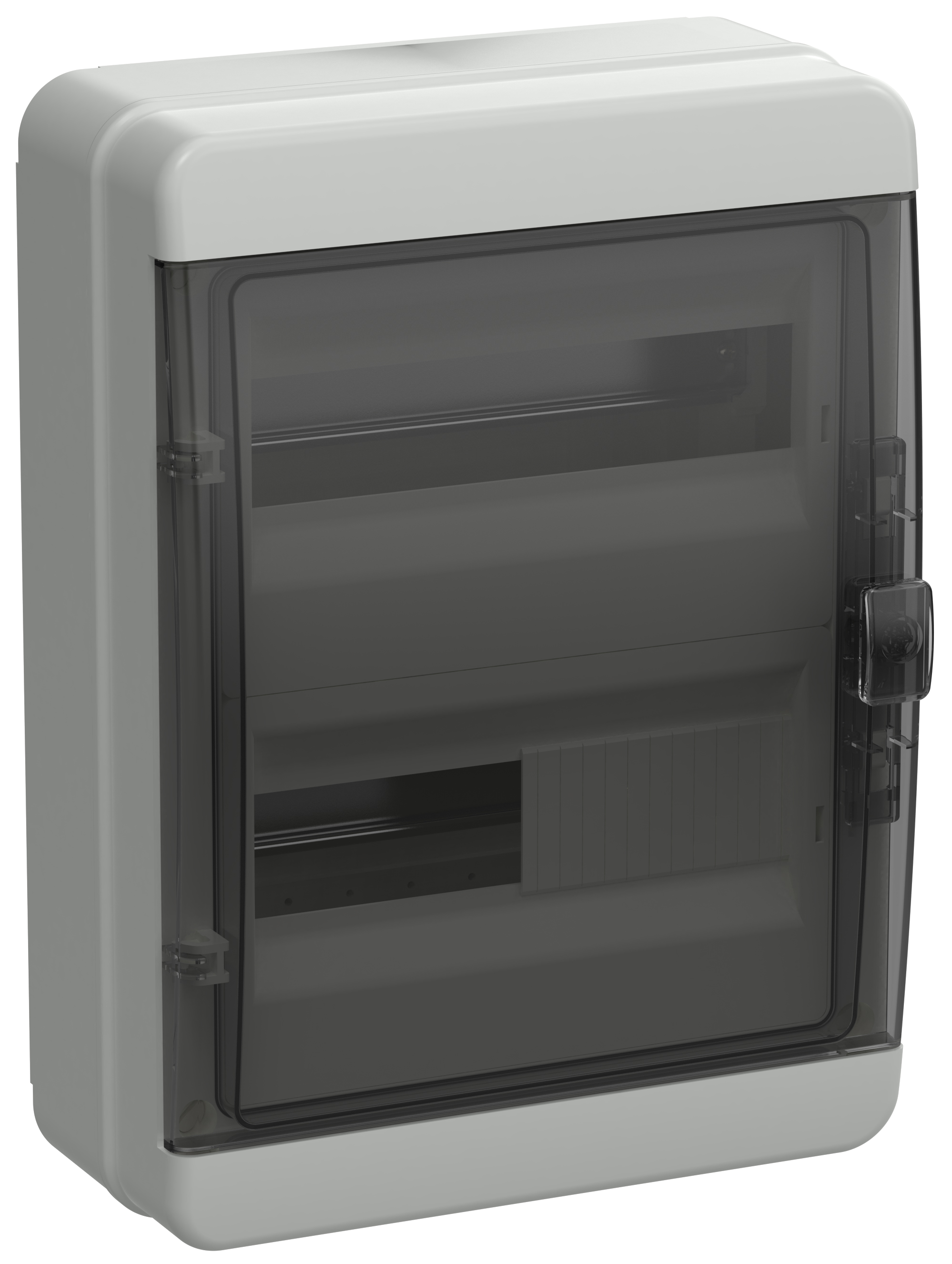 TEKFOR Корпус пласт. КМПн-24 IP65 черн. прозр. дверь IEK