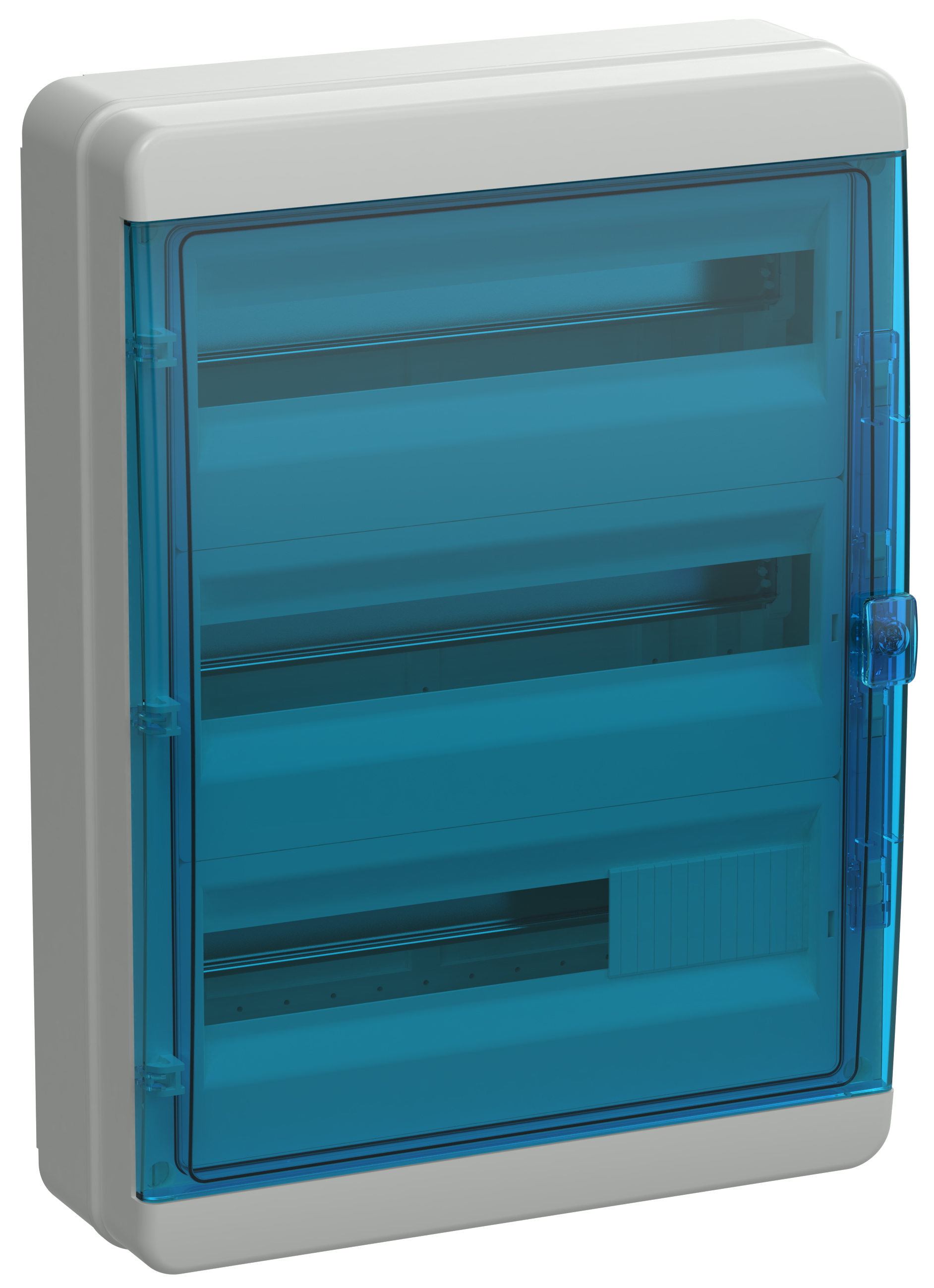 TEKFOR Корпус пласт. КМПн-54 IP65 син. прозр. дверь IEK