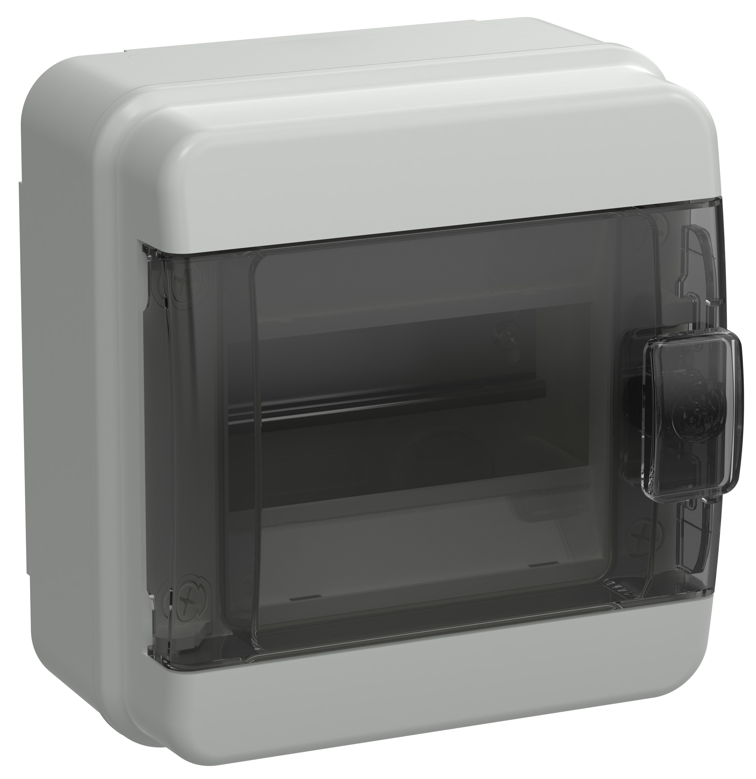 TEKFOR Корпус пласт. КМПн-6 IP65 черн. прозр. дверь IEK