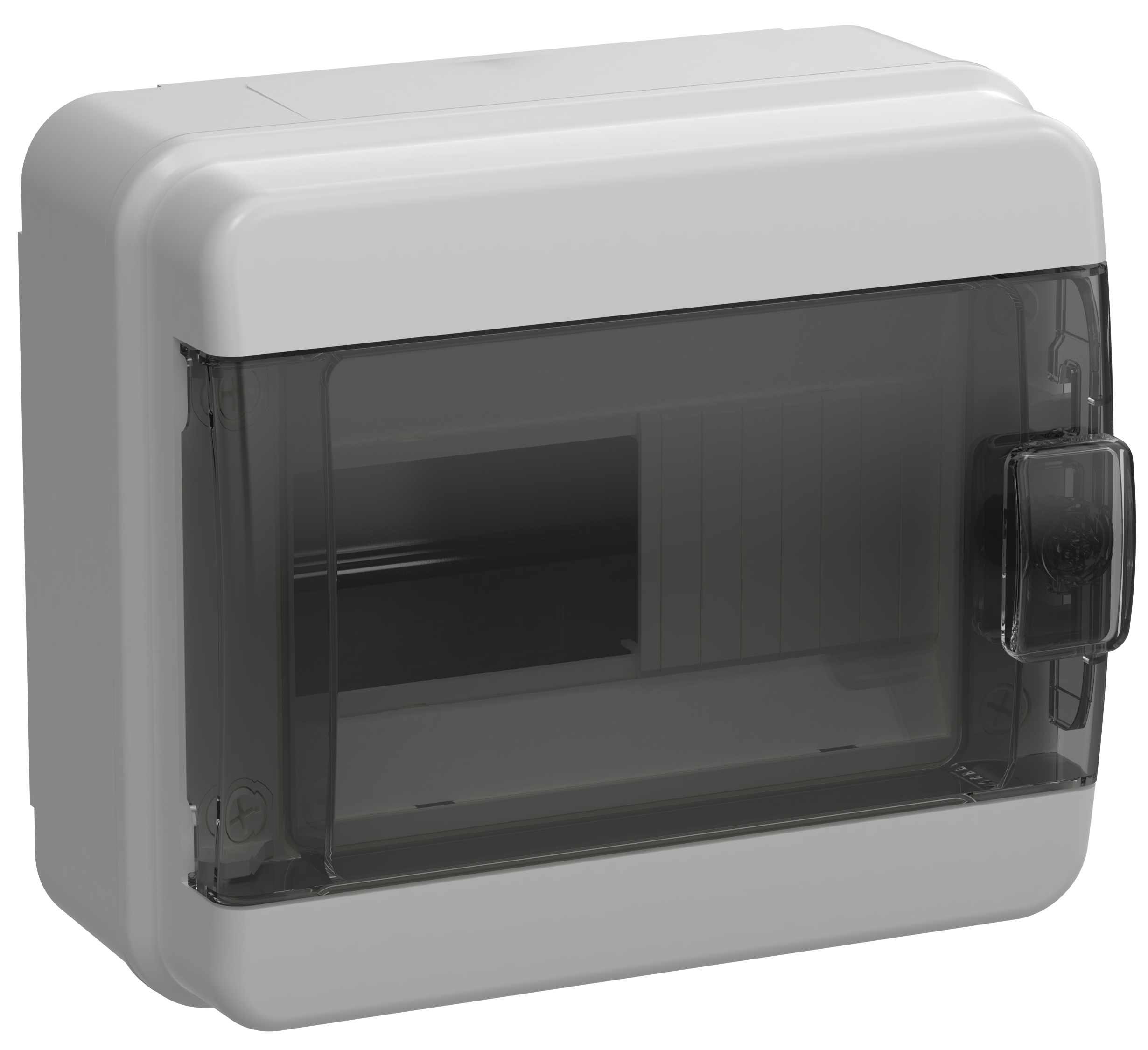 TEKFOR Корпус пласт. КМПн-8 IP65 черн. прозр. дверь IEK