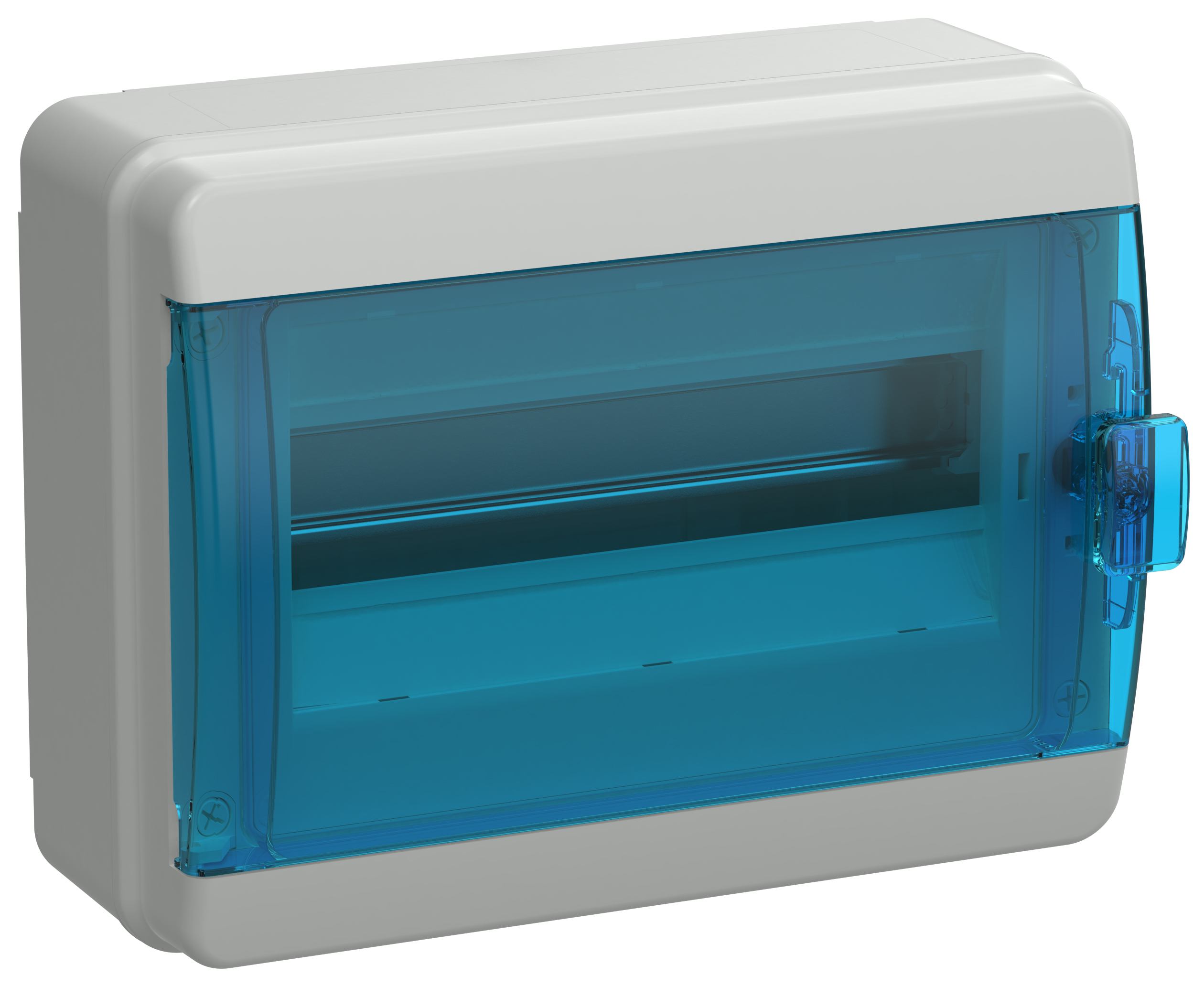TEKFOR Корпус пласт. КМПн-12 IP65 син. прозр. дверь IEK