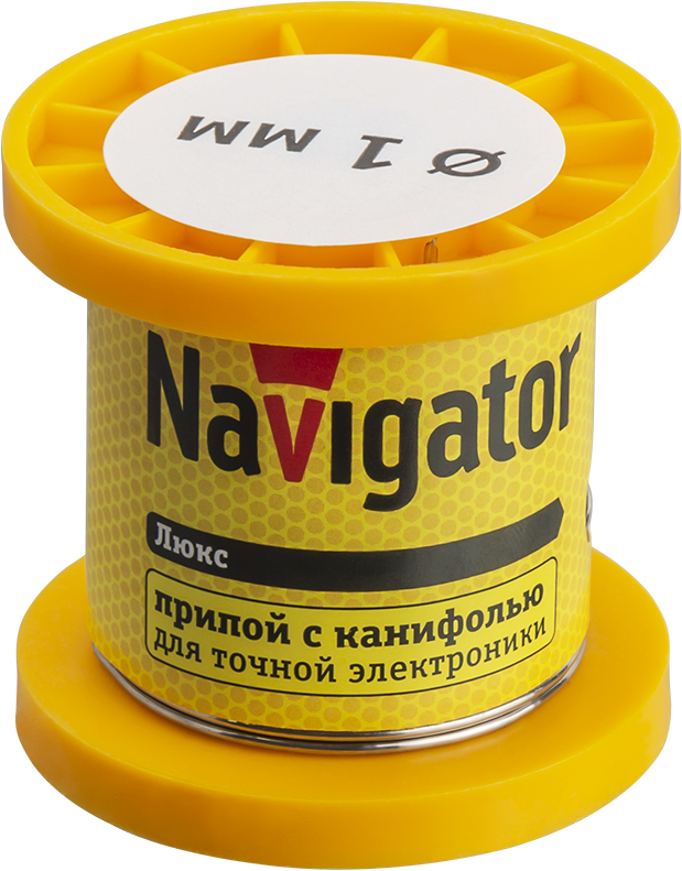 Припой Navigator 93 076 NEM-Pos02-61K-1-K50 (ПОС-61, катушка, 1 мм, 50 гр)