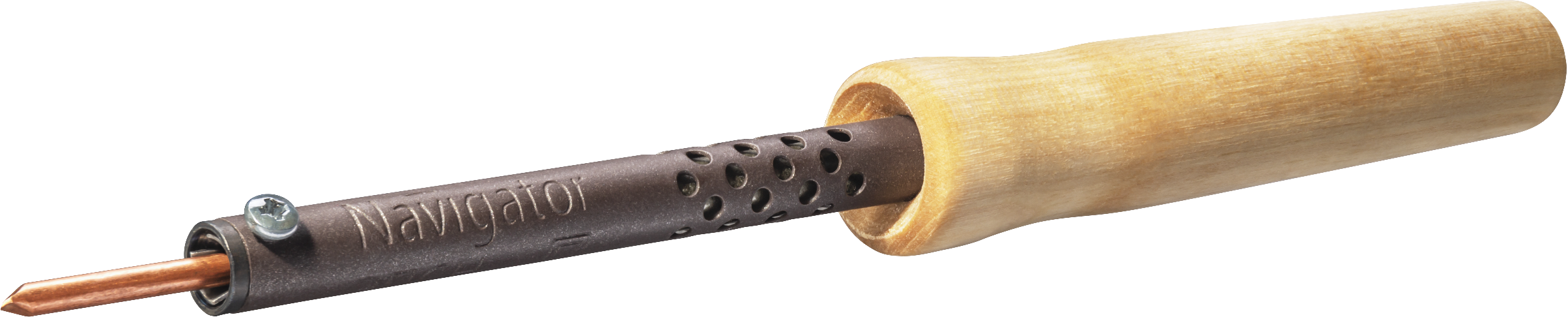 Паяльник Navigator 80 694 NSE-Pes01-80W-CP (дерево, клин прямой),