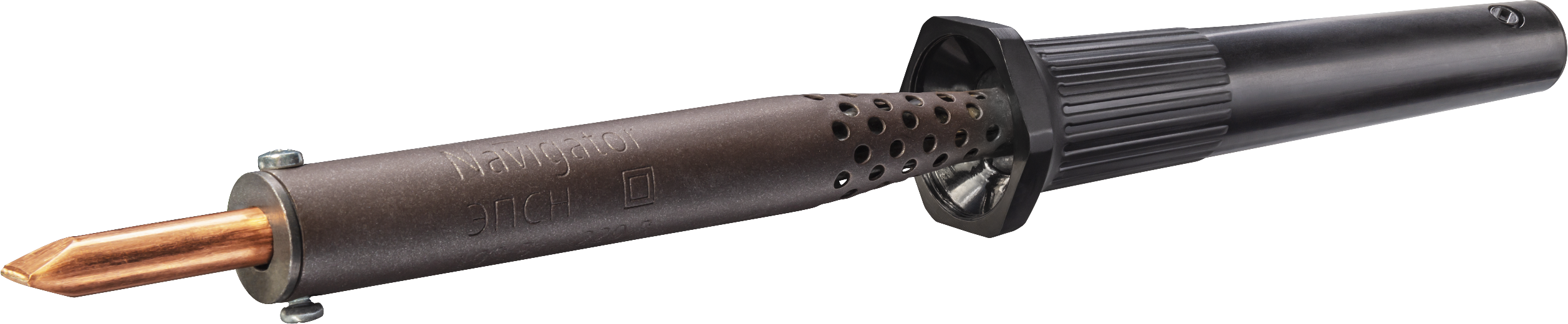 Паяльник Navigator 80 702 NSE-Pes02-25W-CP (пластик, клин прямой),