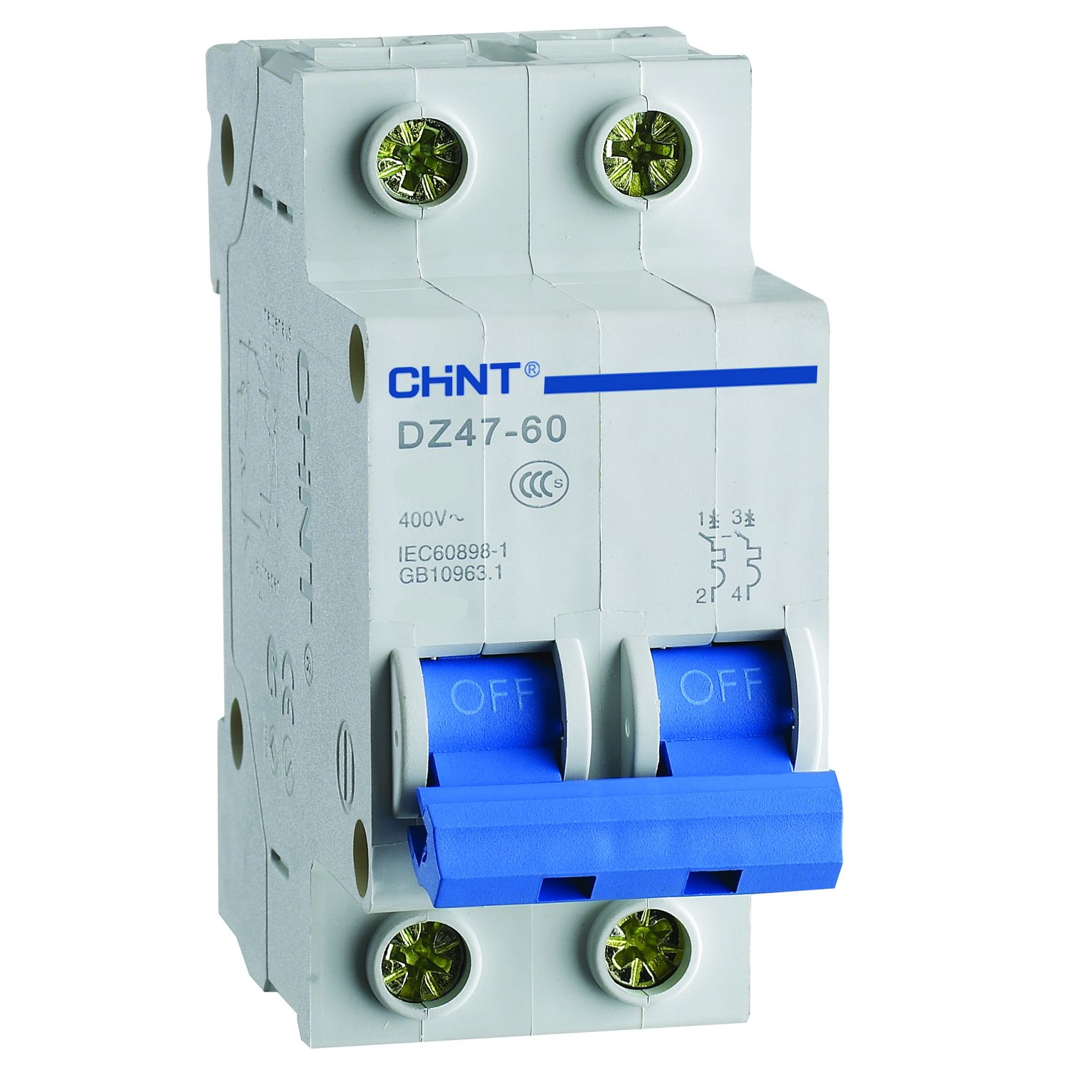 Авт. выкл.DZ47-60 2P 2А 4,5кА х-ка C