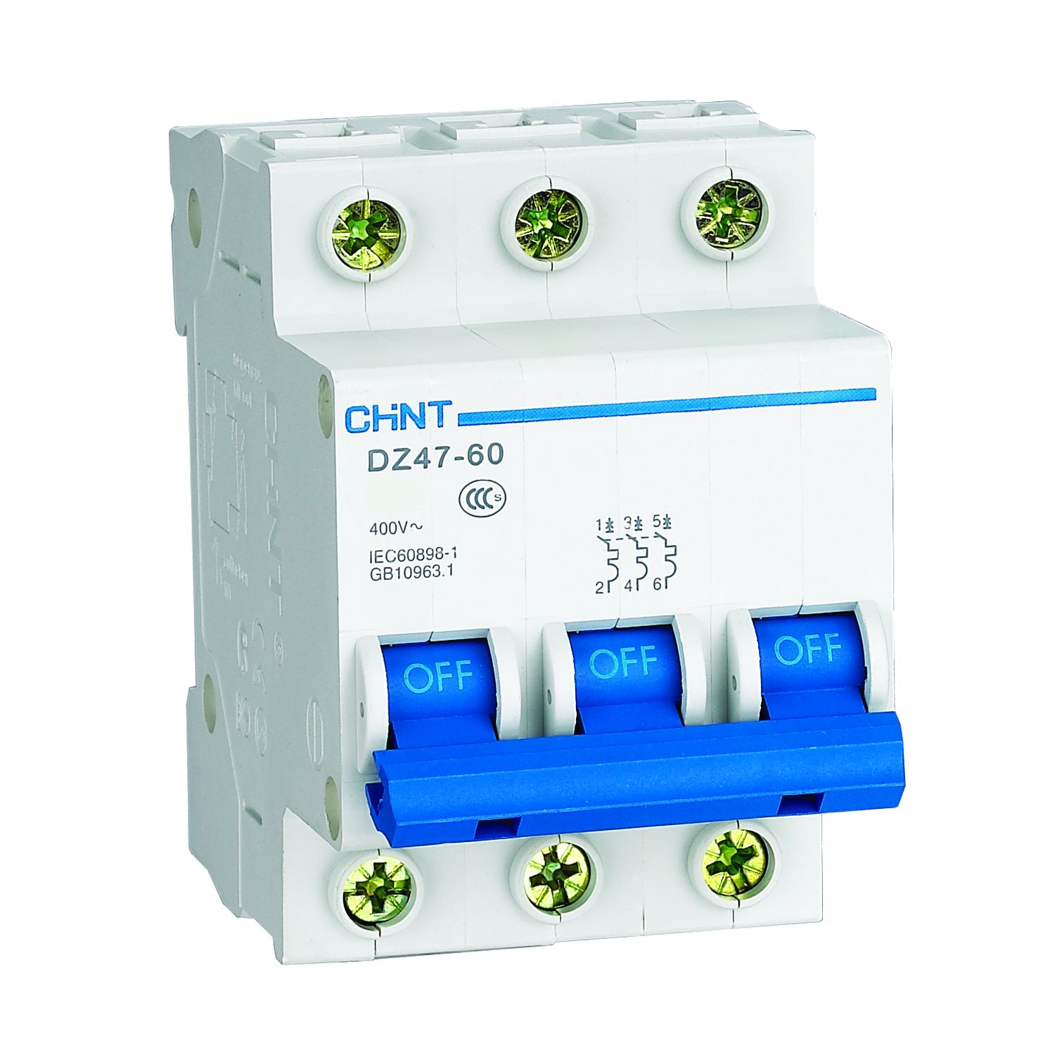 Авт. выкл.DZ47-60 3P 16А 4,5кА х-ка C