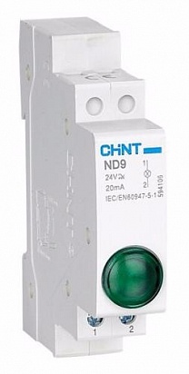 Индикатор ND9-1/g зеленый, AC/DC230В (LED) (R)