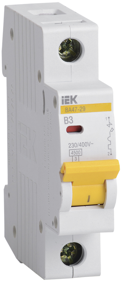 KARAT Авт. выкл. ВА47-29 1P B 3А 4,5кА IEK