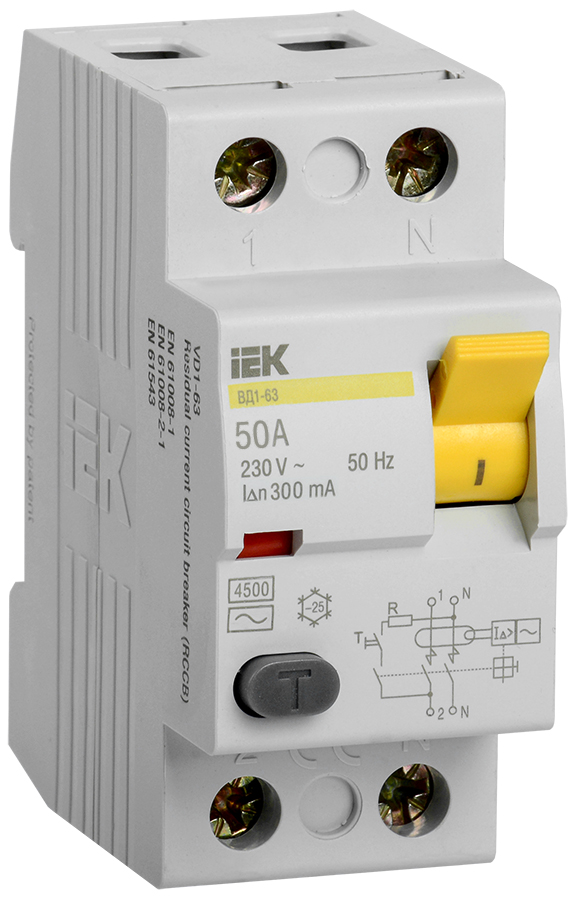 УЗО ВД1-63 2Р 50А 300мА IEK