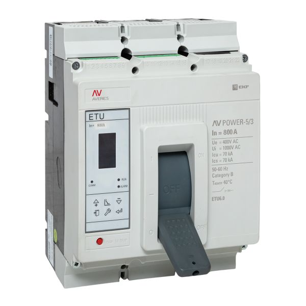 Автоматический выключатель AV POWER-5/3 800А 70kA ETU6.0 EKF AVERES