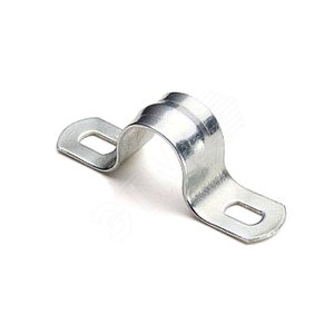 Скоба металлическая двухлапковая d25-26 мм (10 шт) EKF PROxima,