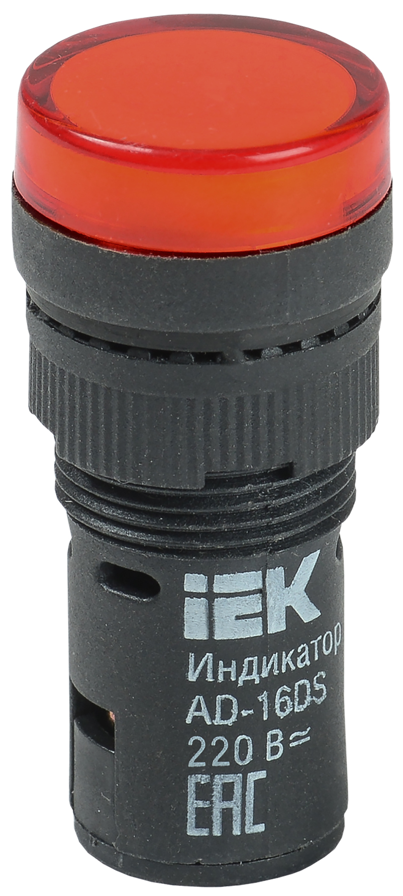 Лампа AD16DS(LED)матрица d16мм красный 230В  ИЭК, Ввезен из  РФ