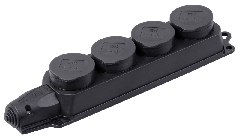 РБ34-1-0м Розетка (колодка) четырехместная ОМЕГА IP44 IEK,