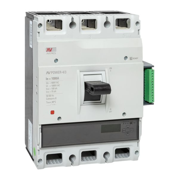 Автоматический выключатель AV POWER-4/3 1000А 100kA ETU6.2 EKF AVERES