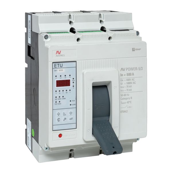 Автоматический выключатель AV POWER-5/3 800А 70kA ETU4.2 EKF AVERES
