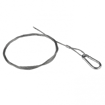 Трос стальной с карабином 10 м (2 мм) EKF