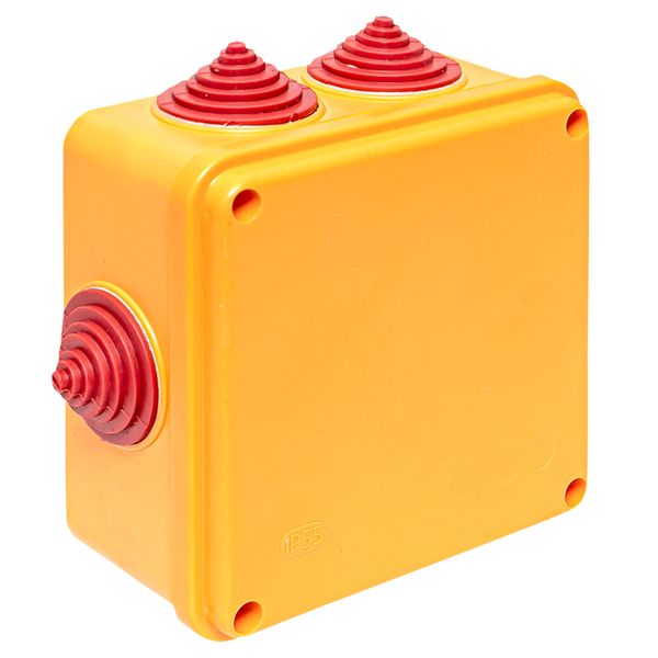 Коробка огнестойкая 100х100х50мм IP55, 3 дв клемм 1,5-6 мм2 EKF