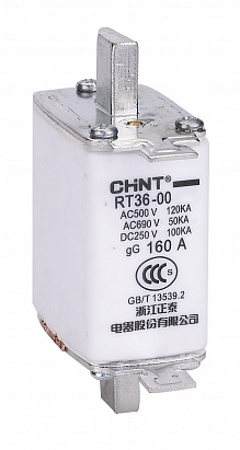 Плавкая вставка предохранителя RT36-00-160, габарит 00, 160А