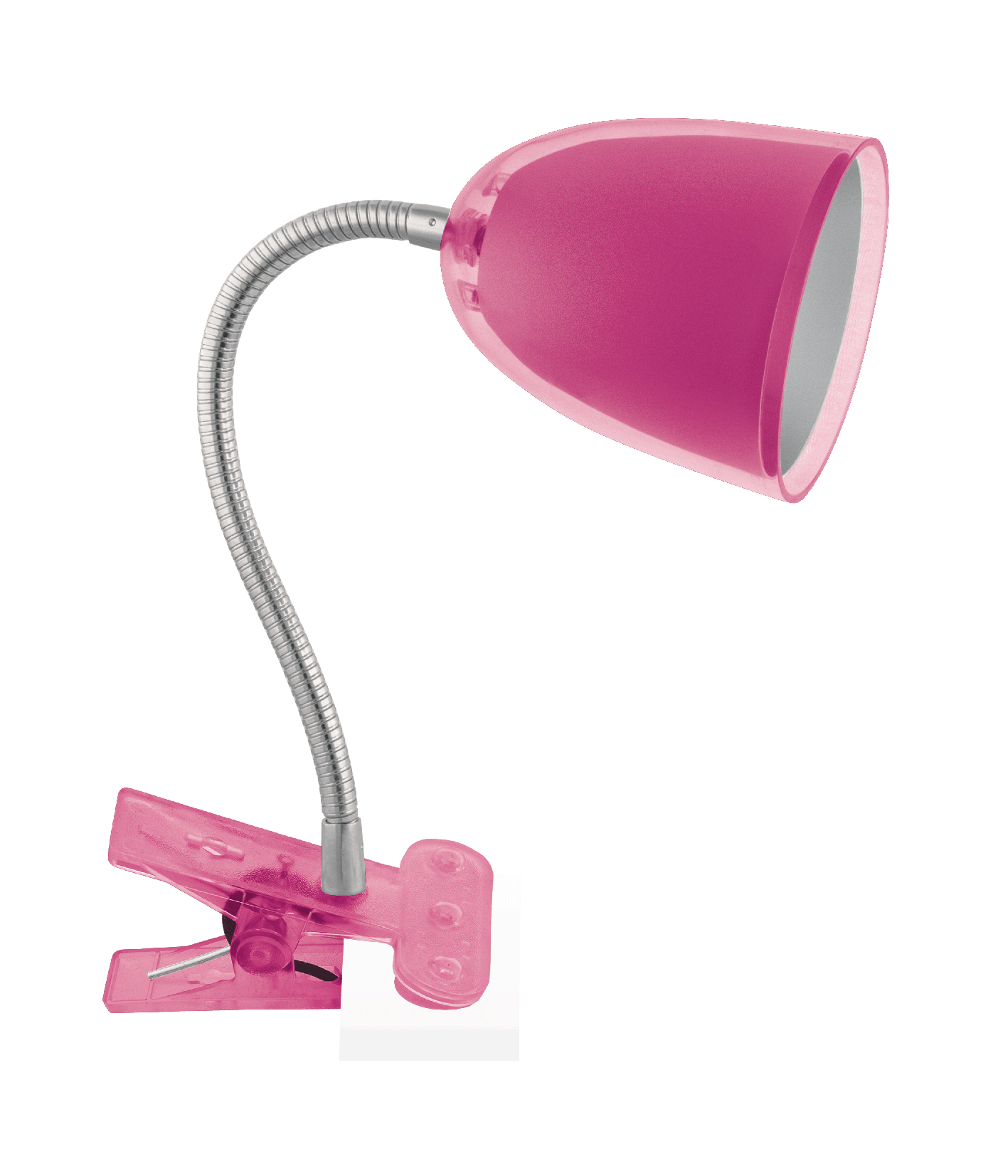 Светильник настольный 1x 200-240В розовый гибкий с зажимом Navigator