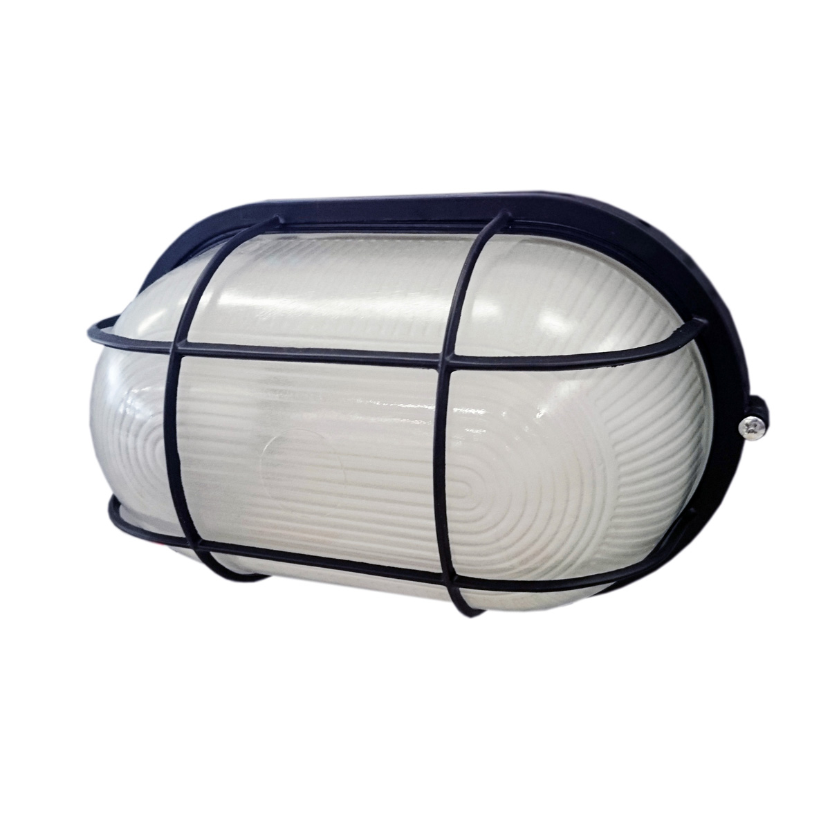 Светильник НПП1202 черный/овал с реш. 100Вт IP54 IEK