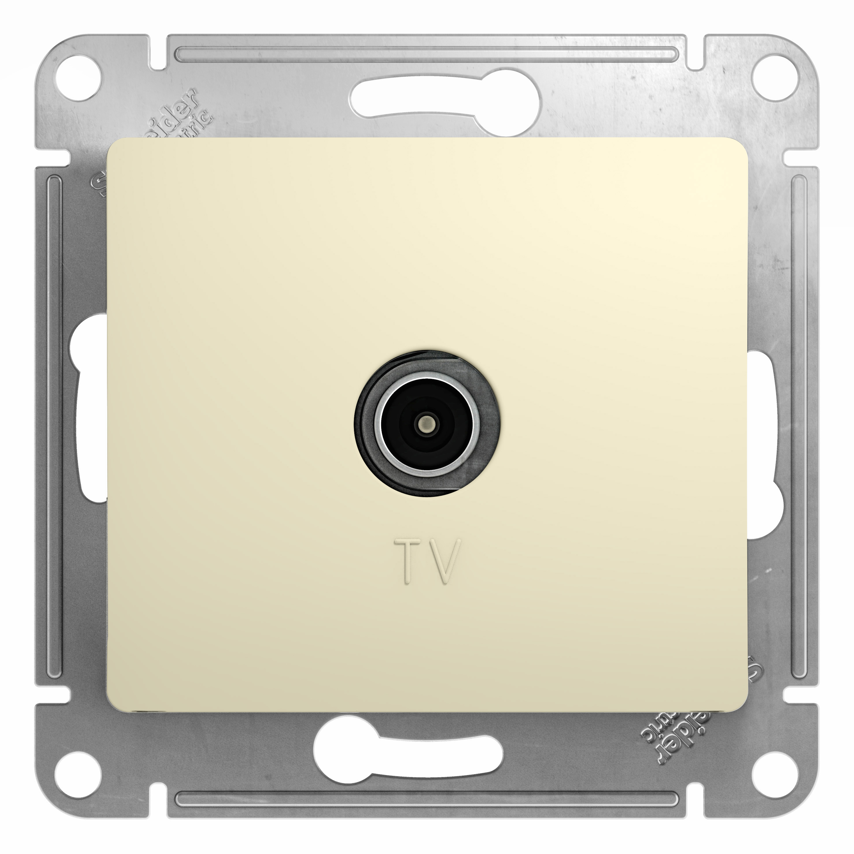 GSL000293 Розетка TV коннектор (бежевый) (10шт/уп), Ввезен из РФ