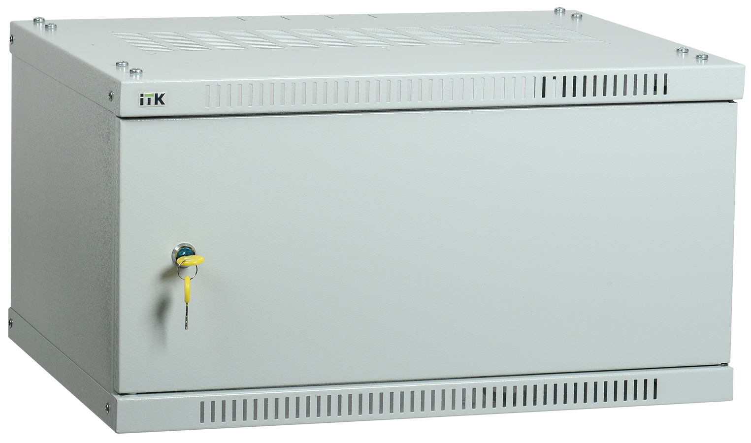 ITK Шкаф LINEA WE 6U 600x450мм дверь металл серый