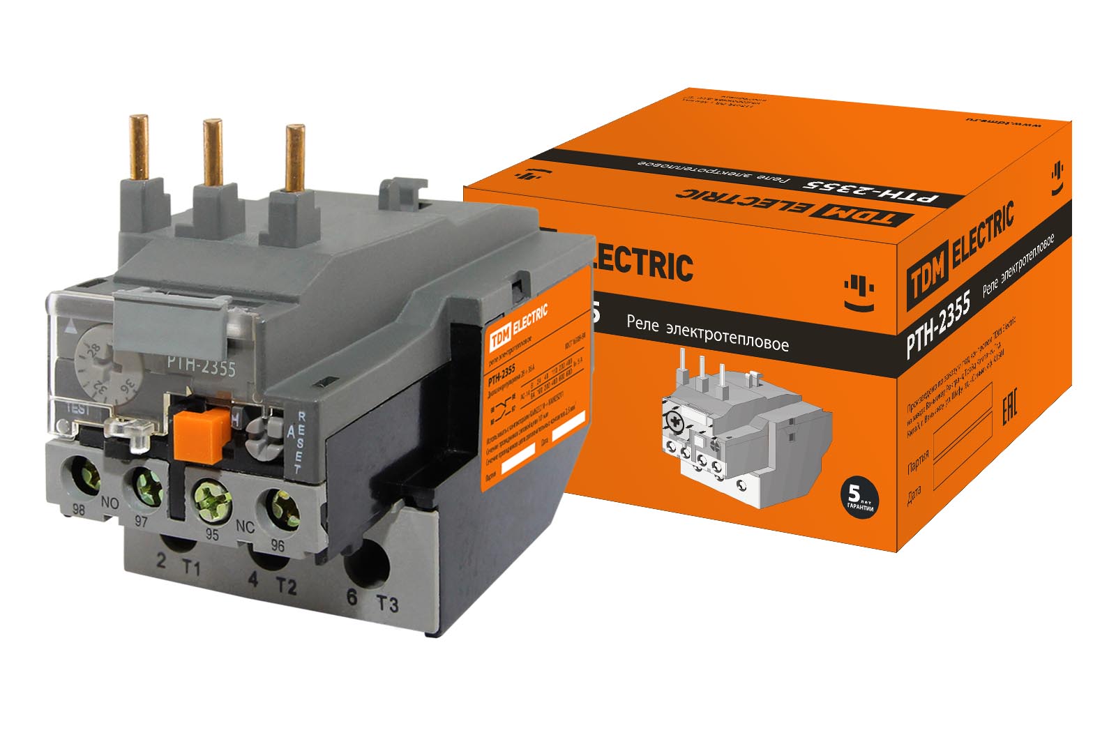 Реле электротепловое РТН-2355 (28-36А) SQ0712-0019 TDM, РФ