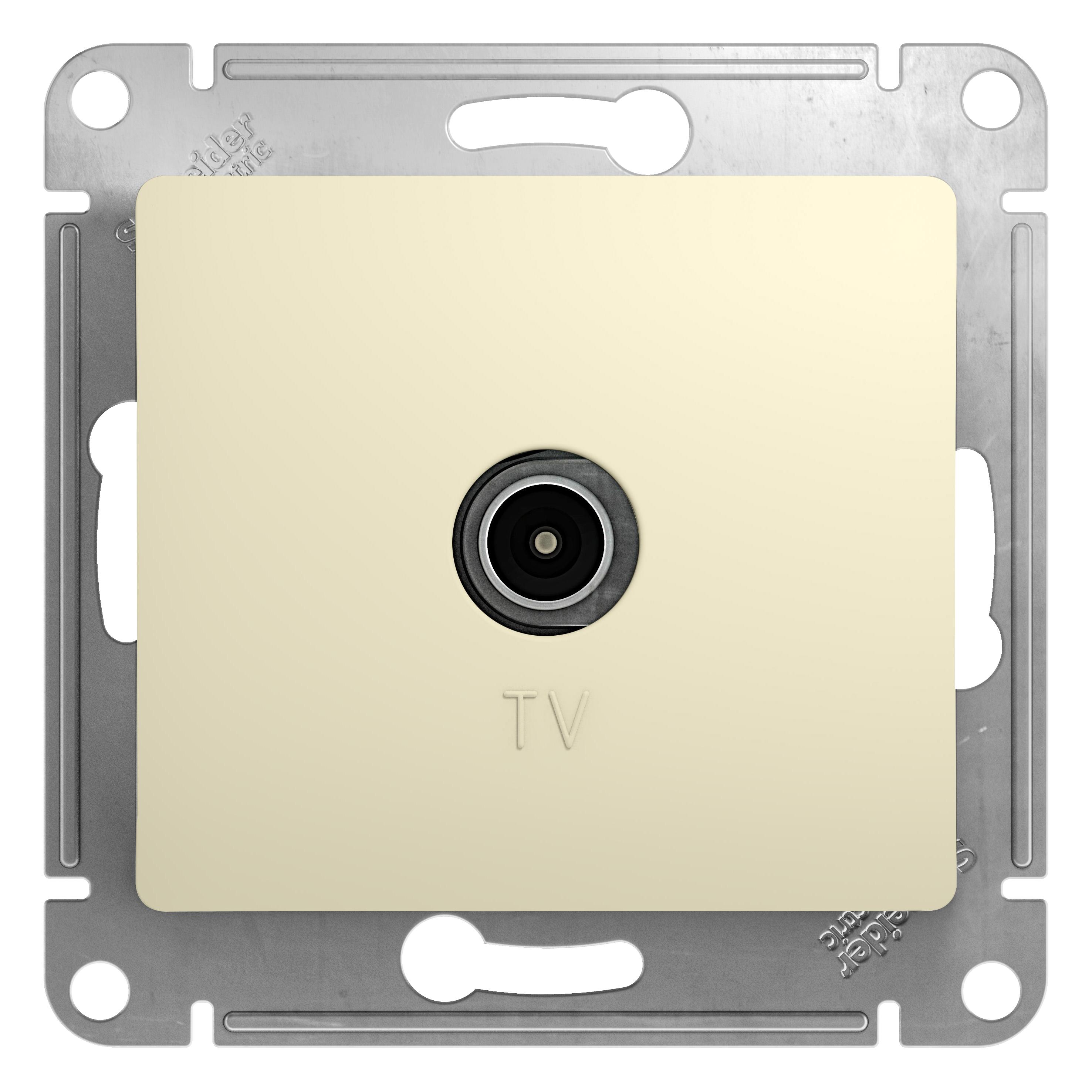GSL000291 Розетка TV оконечная 1DB (бежевый) (10шт/уп), Ввезен из РФ