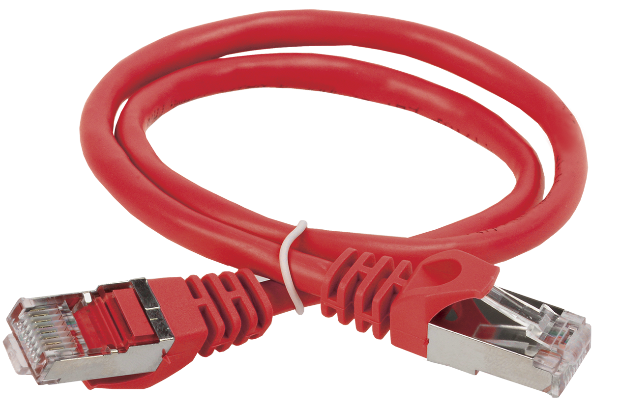 ITK Коммутационный шнур (патч-корд), кат.5Е FTP, 2м, красный