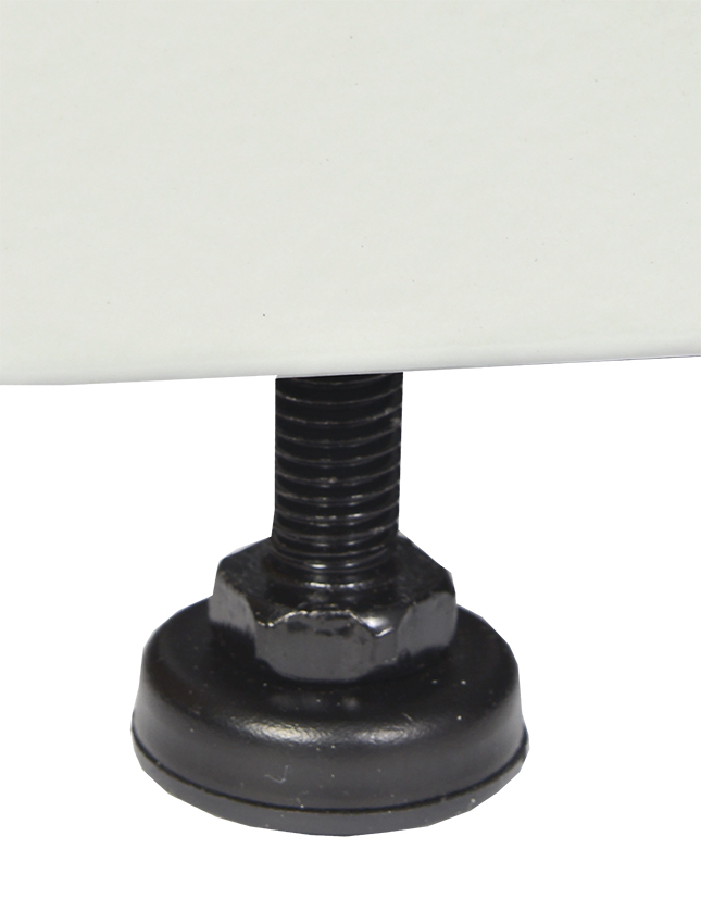 ITK Регулируемая опора (ножка), резьба М12 90x34 мм, черная,