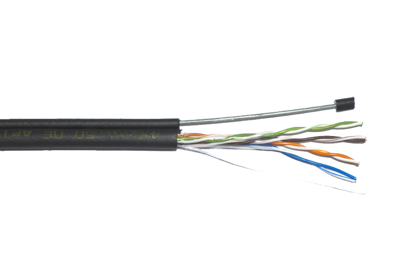 ITK Витая пара U/UTP кат.5E 4х2х24AWG LDPE трос 1,2мм (305м)
