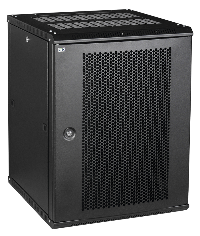 ITK Шкаф LINEA W 6U 600x450 мм дверь перфорированная, RAL9005
