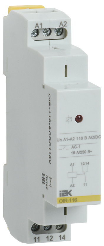 Реле промежут. OIR 1 конт. 16А 110В AC/DC IEK
