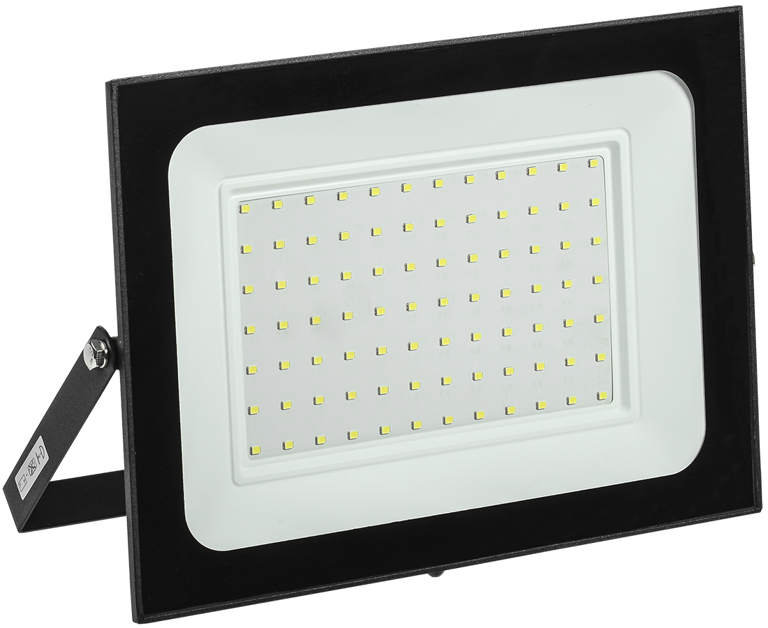 Прожектор СДО 06-100 светодиодный черный IP65 6500K IEK
