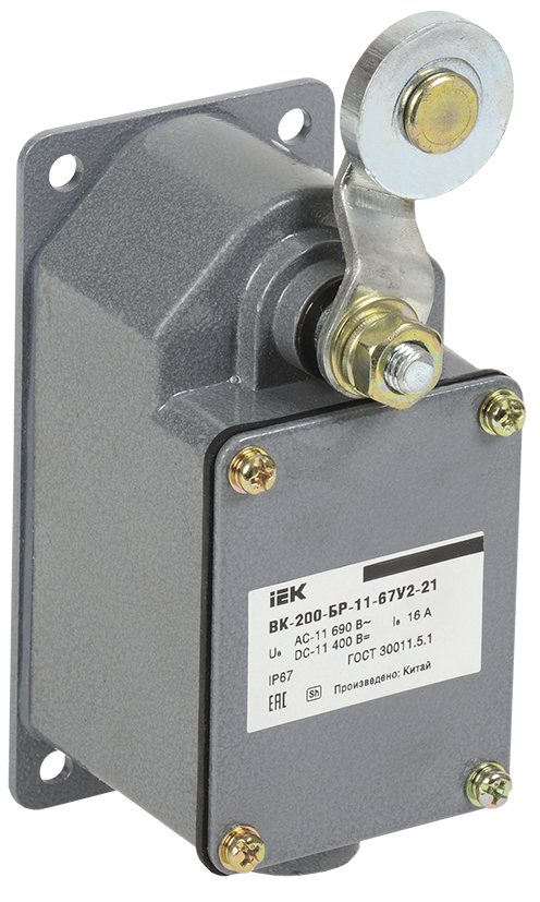Выкл.концевой ВК-200-БР-11-67У2-21 IP67 IEK KV-1-200-1,  Ввезен из РФ. Код ОКРБ 007-2012: 27.33.11