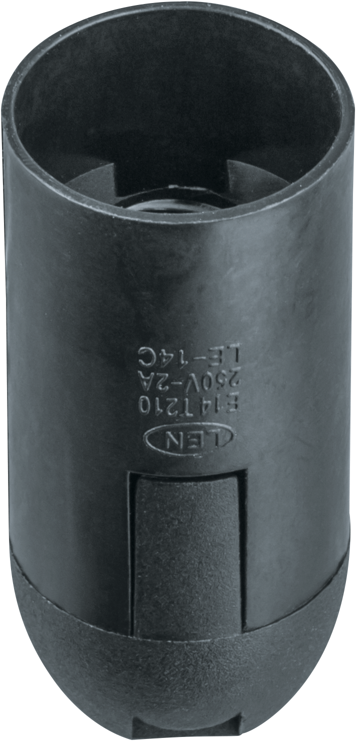 Патрон электрический Navigator 61 348 NLH-PL-E14-BL пластик подвесной черный Е14