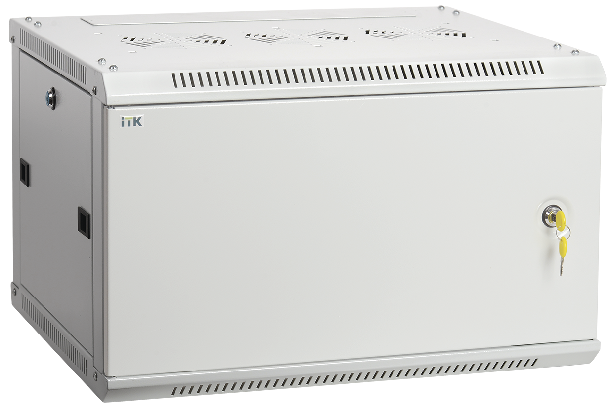 ITK Шкаф LINEA W 9U 600x450 мм дверь металл, RAL7035