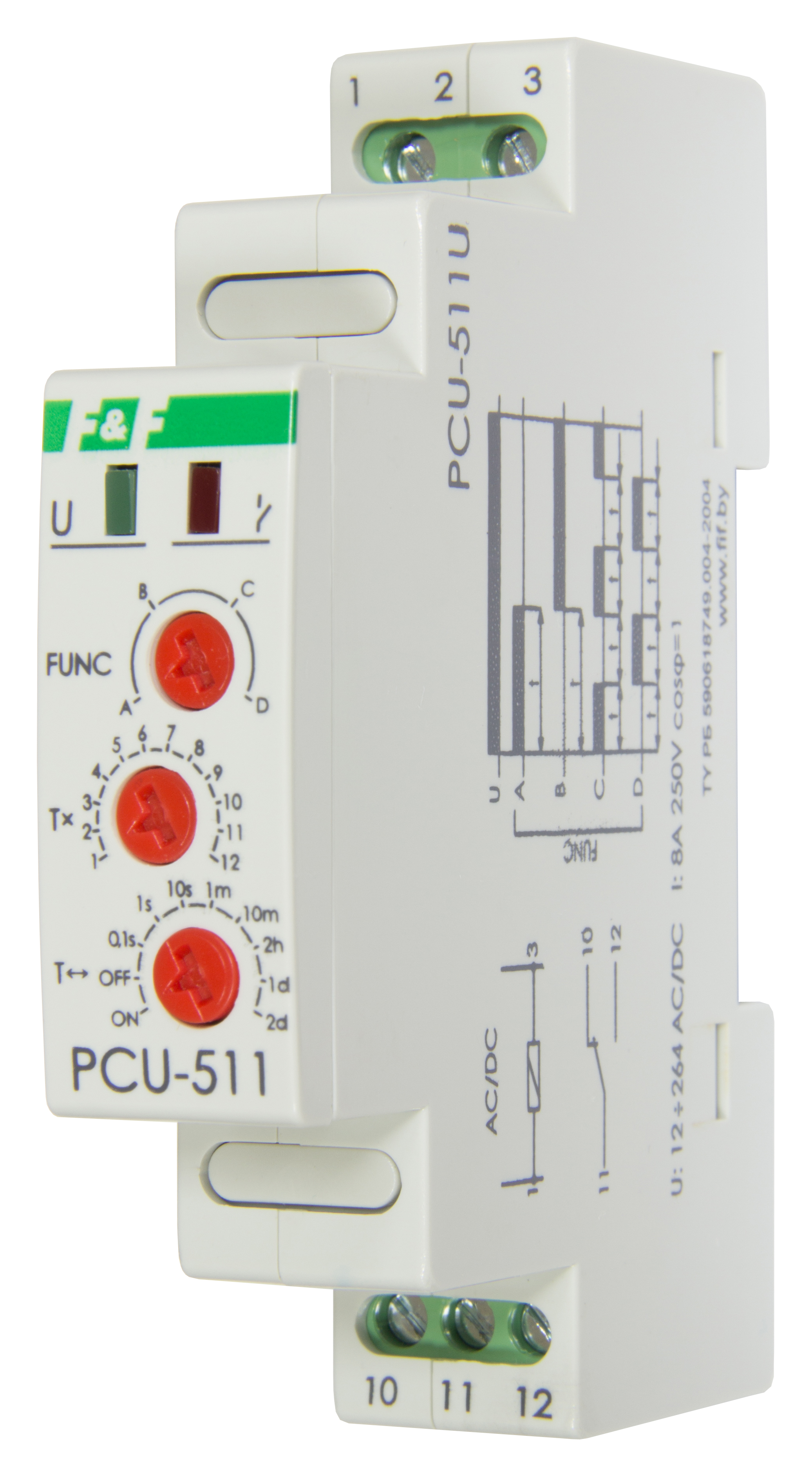 Реле времени PCU-511U, Пр-ль СООО"Евроавтоматика ФиФ", РБ
