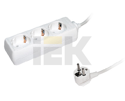 Удлинитель У03 3 места 2P+PE/3метра 3х1мм2 16А/250 IEK