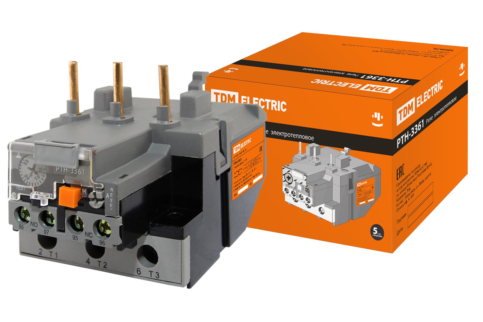 Реле электротепловое РТН-3361  55-70А TDM SQ0712-0016, РФ