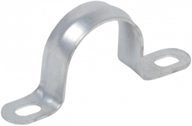 Скоба металлическая двухлапковая d=14-15мм IEK