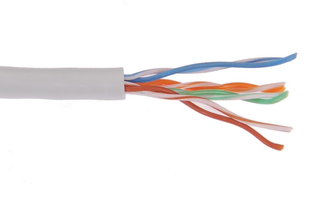 Кабель Витая пара F/UTP кат. 5Е 4x2x24AWG solid, Ввезен из РФ, Код ОКРБ 007-2012: 27.32.13.600